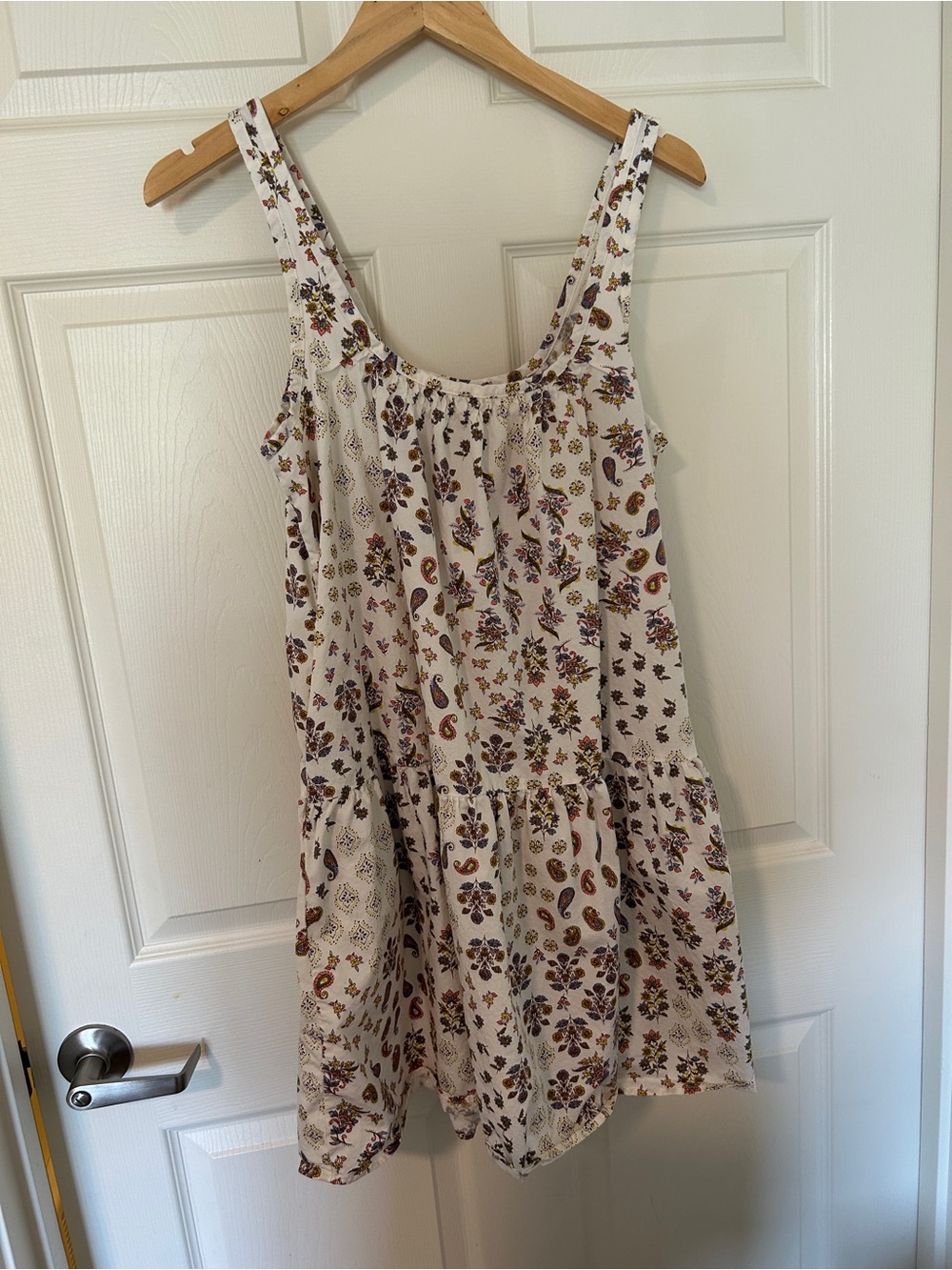 Old Navy Cream Floral Paisley Sundress